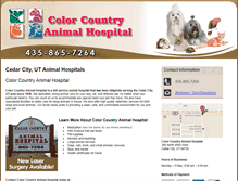 Tablet Screenshot of colorcountryanimalhospital.com